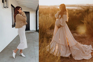 Capturing the Glow: Modest Maternity Photo Shoot Outfit Ideas to Celebrate Your Bump - Block Hop India