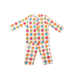 Strawberry Goes Pop - Kids Organic Pajama Set