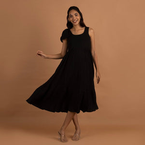 Black Bloom Dress