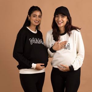 Black Retro Mama Sweatshirt