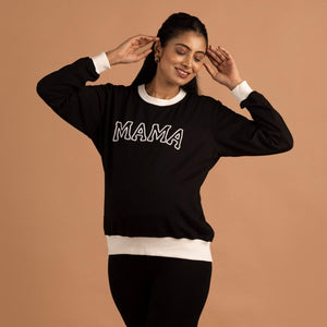 Black Retro Mama Sweatshirt