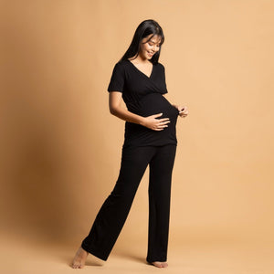 Black Maternity Pants - Block Hop India