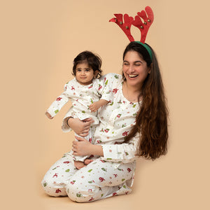 Organic Christmas Snuggle Mommy Pajama Set