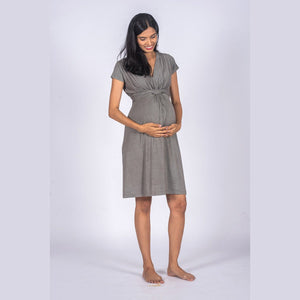 Grey Maternity Everyday Dress