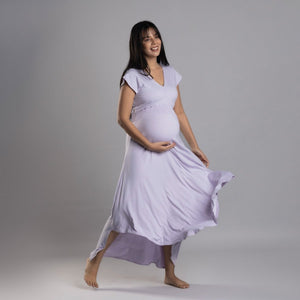Lilac Empire Fit & Flare Dress Block Hop India Lilac Empire Fit & Flare Dress Block Hop India