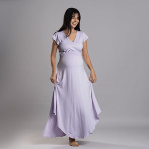 Lilac Empire Fit & Flare Dress