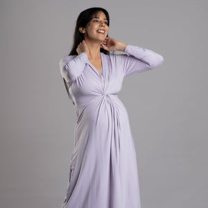 Lilac Knotted Dress
