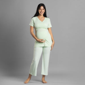 Lime Maternity Pants - Block Hop India
