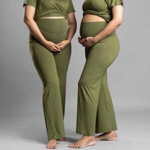 Olive Maternity Pants - Block Hop India